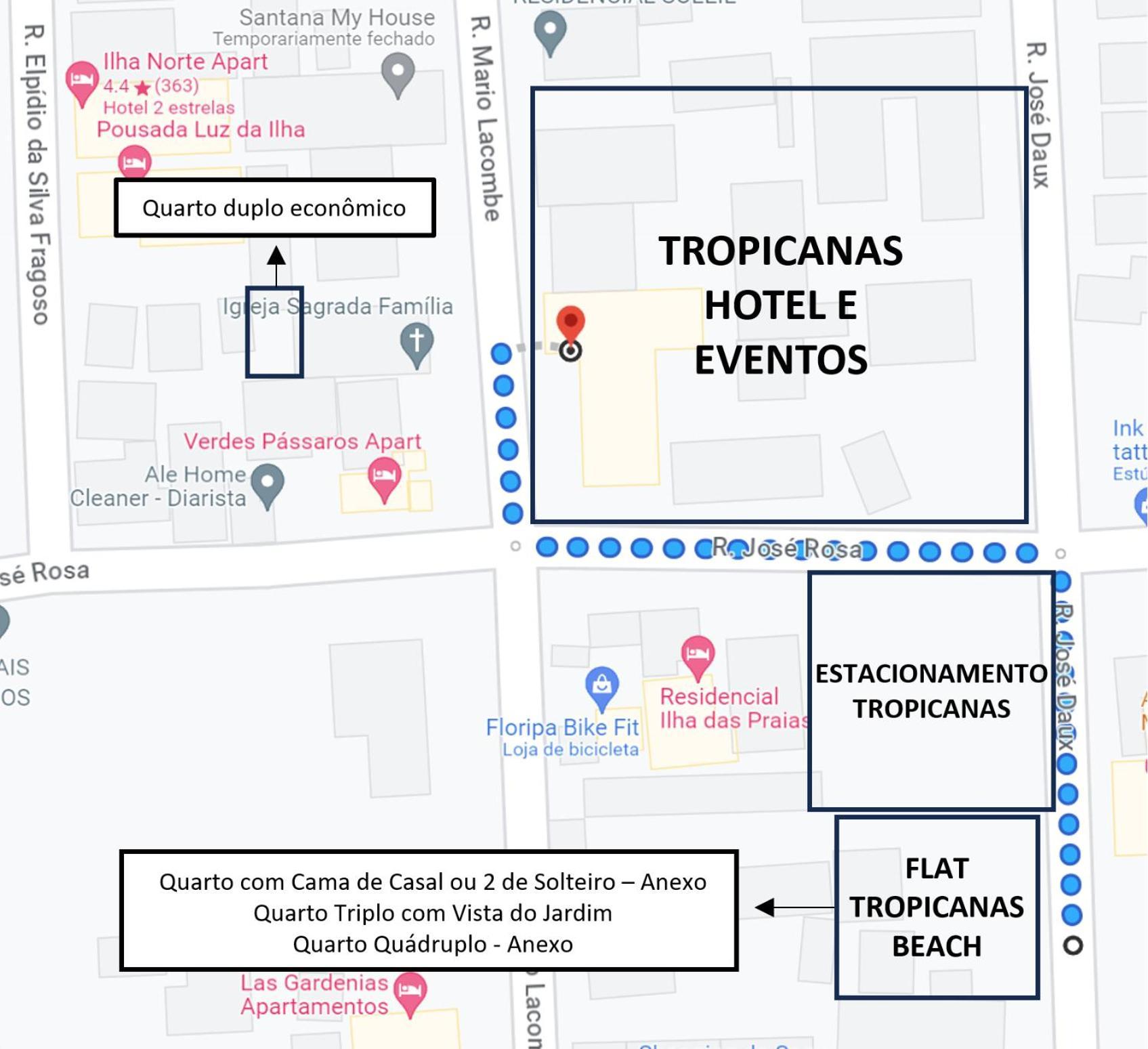 Tropicanas Hotel E Eventos Florianópolis Dış mekan fotoğraf